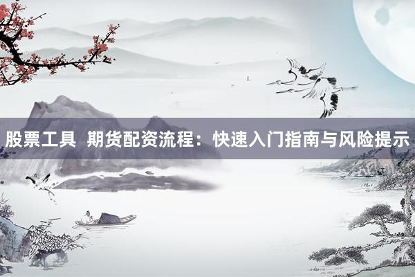 股票工具  期货配资流程：快速入门指南与风险提示