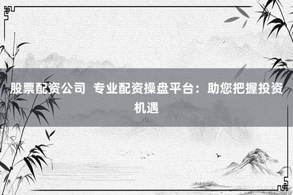 股票配资公司  专业配资操盘平台：助您把握投资机遇