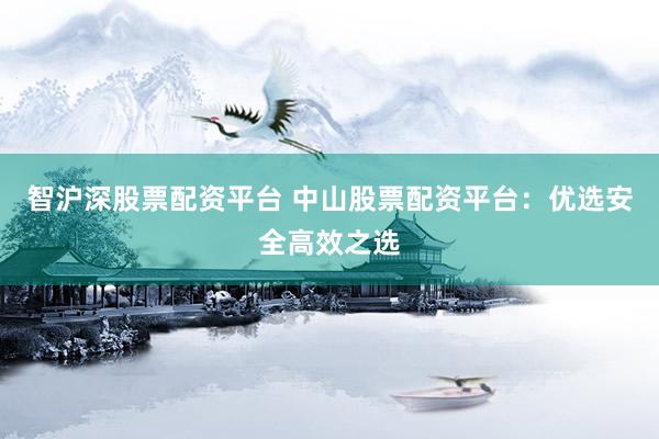 智沪深股票配资平台 中山股票配资平台：优选安全高效之选