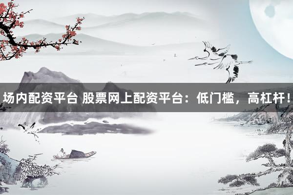 场内配资平台 股票网上配资平台：低门槛，高杠杆！
