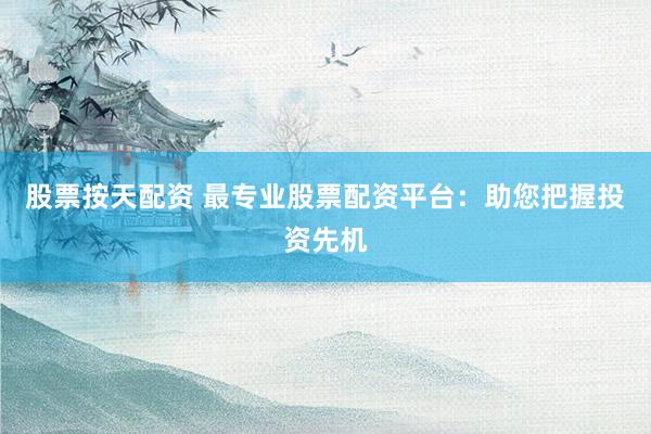 股票按天配资 最专业股票配资平台：助您把握投资先机
