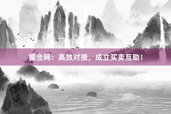 撮合网：高效对接，成立买卖互助！